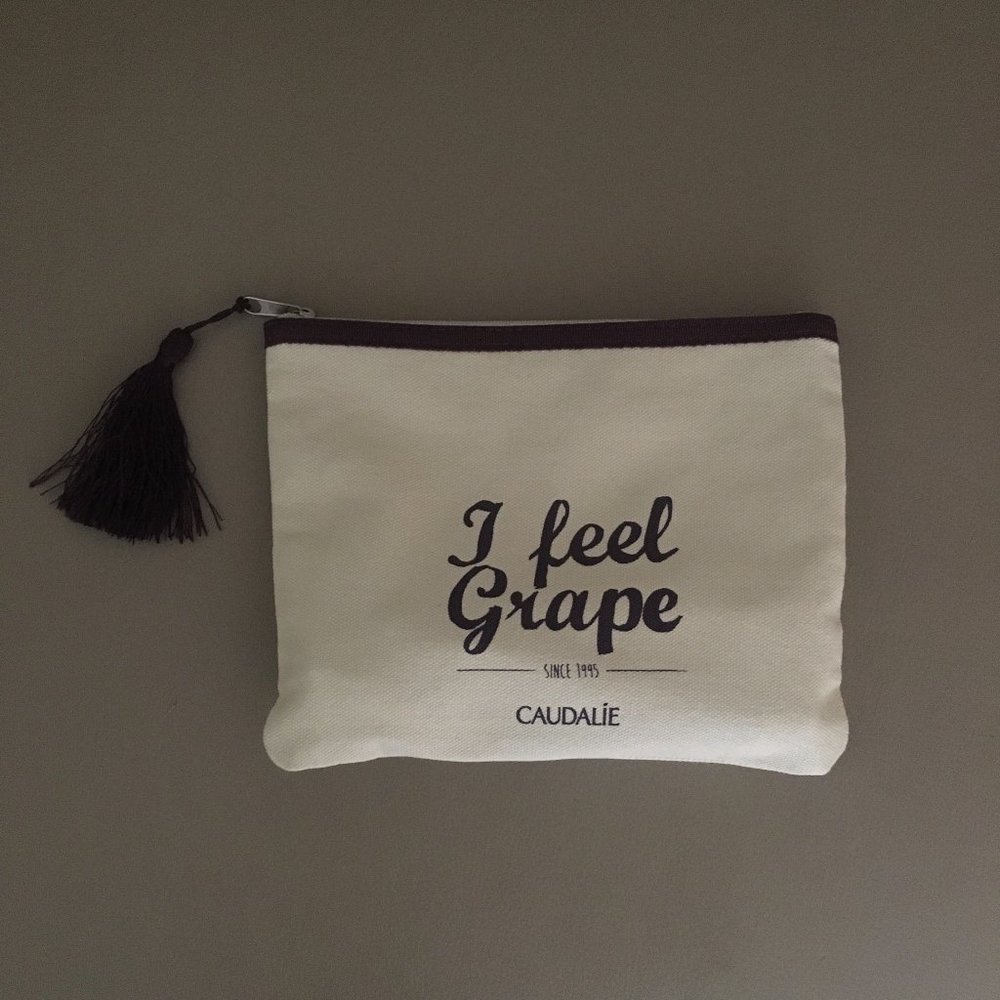 Caudalie “I feel grape” Cosmetic Bag